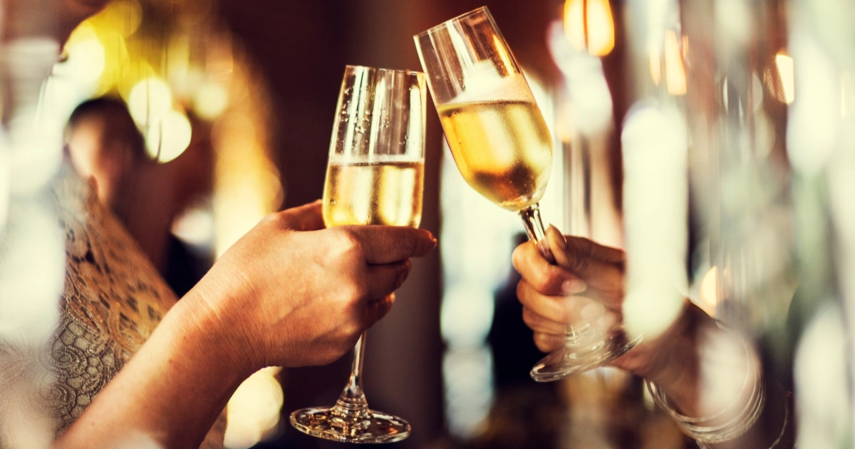Champagne celebration