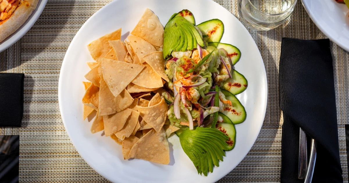 Fresh seafood platter served at Bites Bar, offering a variety of ocean delicacies in a casual setting.