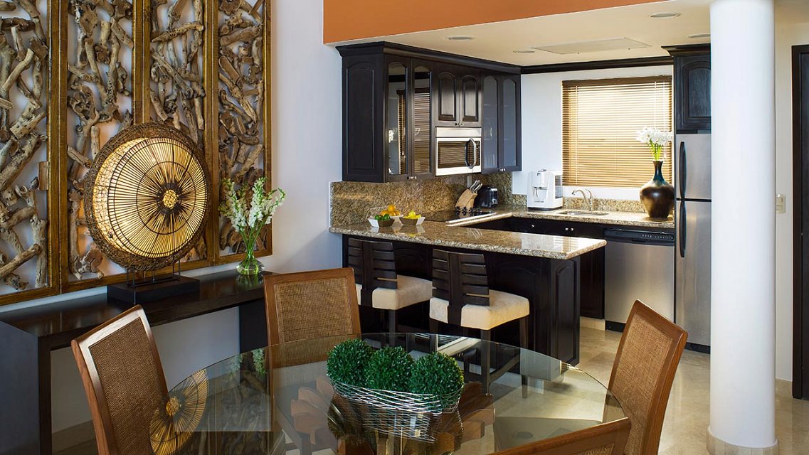 dining room and kitchen