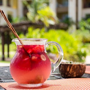 Drink at Zama Restaurant Villa del Palmar Cancun