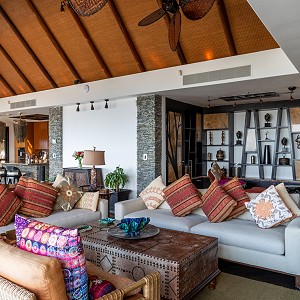 Living Room Grand Penthouse Villa Palmar Cancun Two