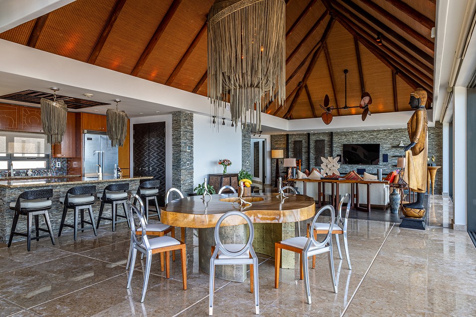 grand penthouse fully equipped kitchen and a center island